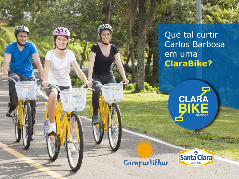 Santa Clara lança o projeto Clara Bike em Carlos Barbosa | Blog Santa Clara