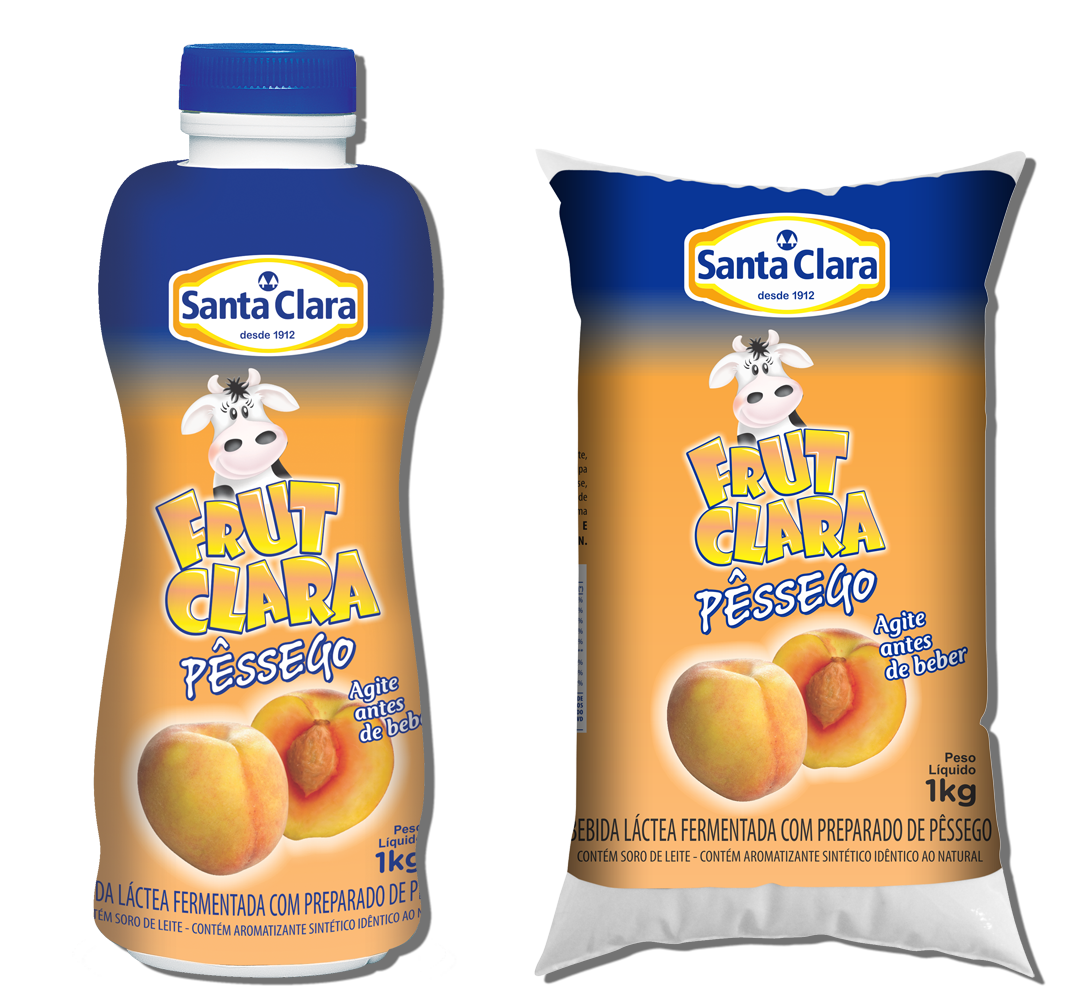 Santa Clara lança Frut Clara no sabor Pêssego