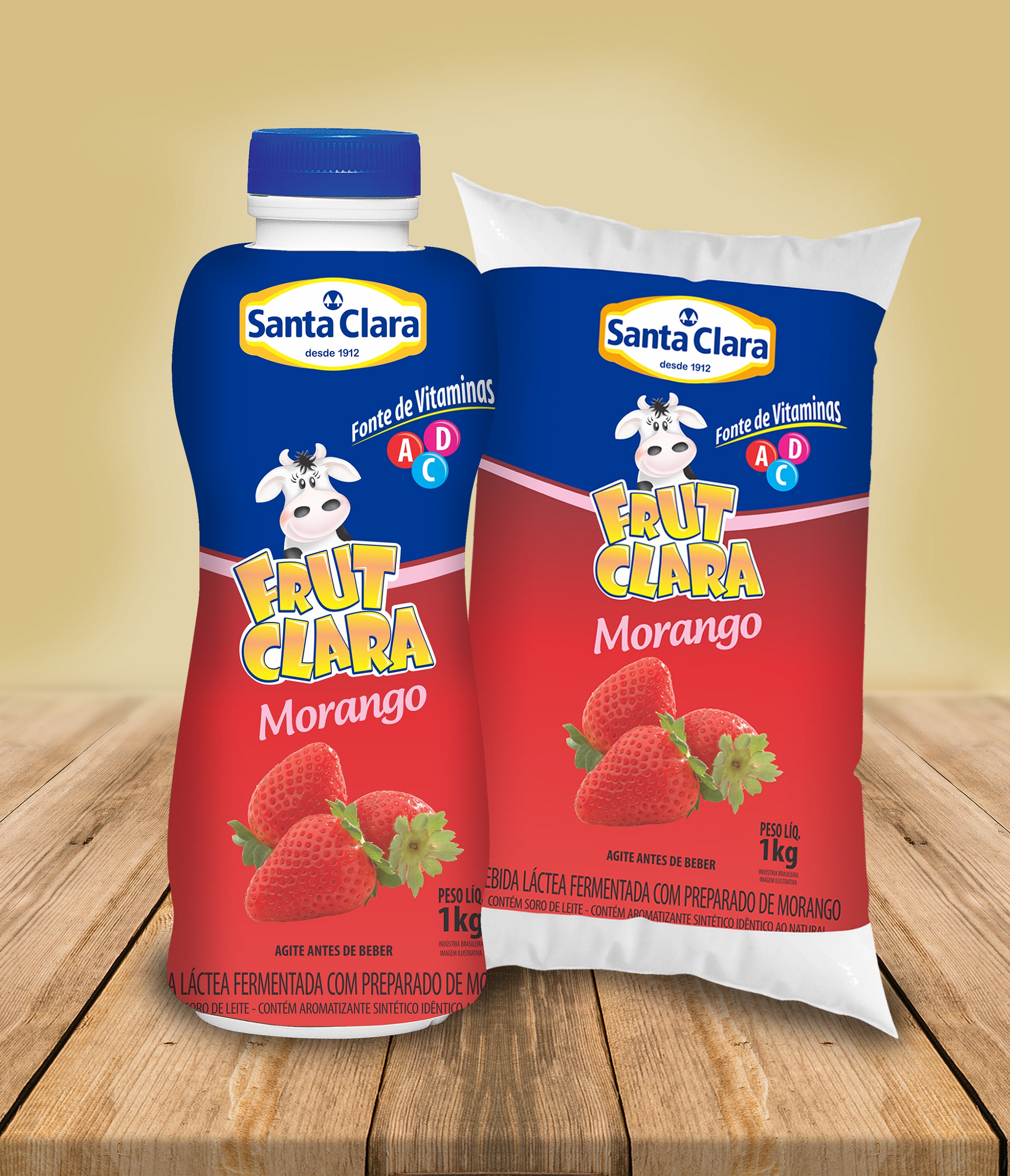 Frut Clara agora com Vitaminas A, C e D