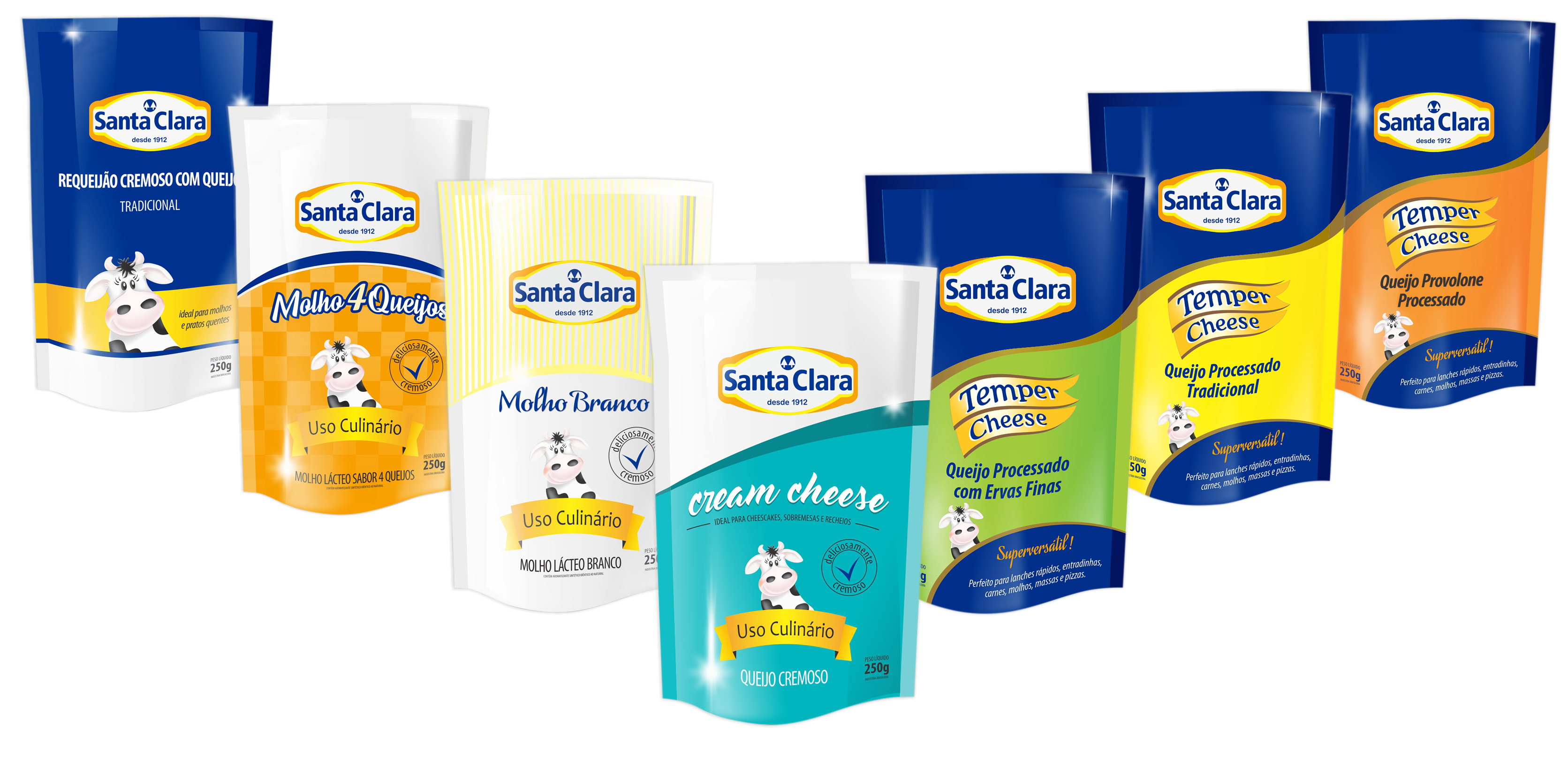 Santa Clara lança produtos em linha pouch 250g