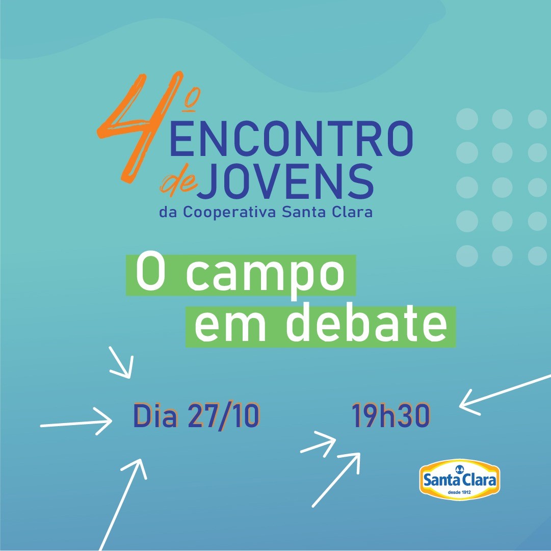 Cooperativa Santa Clara promove Encontro on-line de Jovens