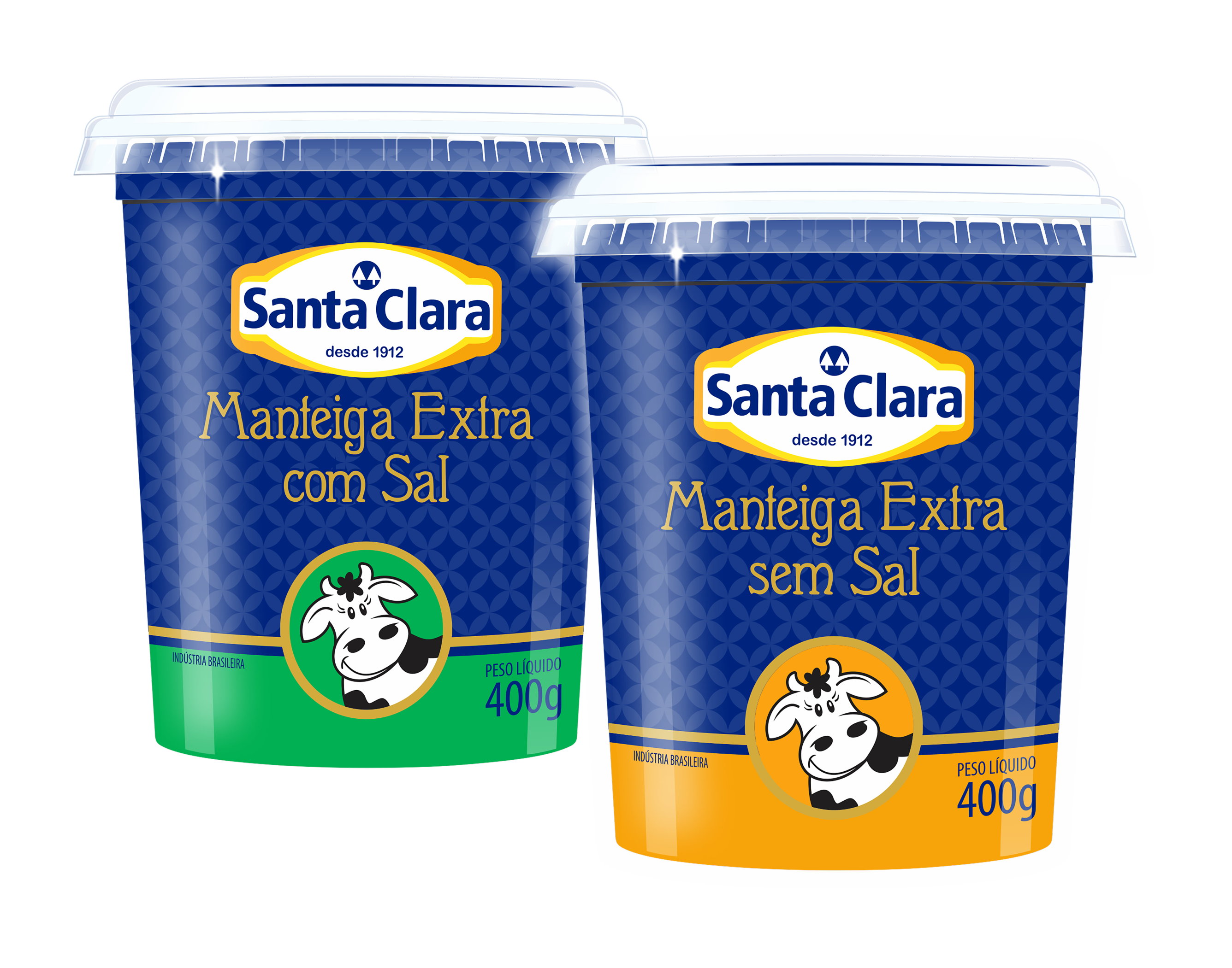 Manteigas Santa Clara agora também em pote 400g