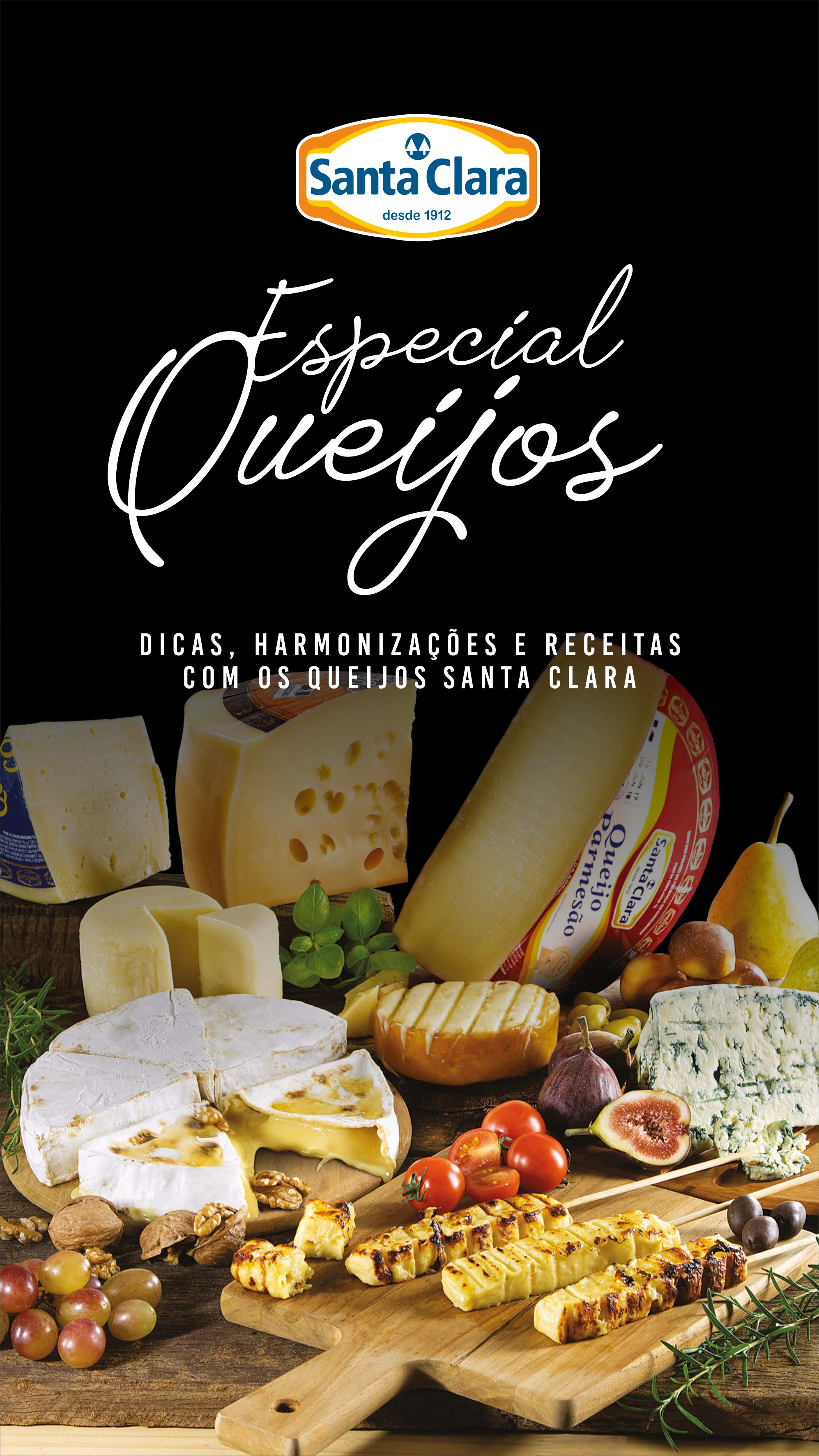 Santa Clara lança e-book completo sobre queijos com dicas, harmonizações e receitas