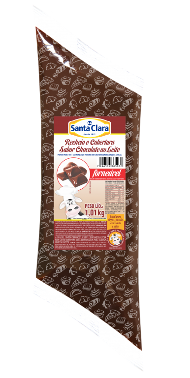 Recheio e cobertura sabor Chocolate ao Leite