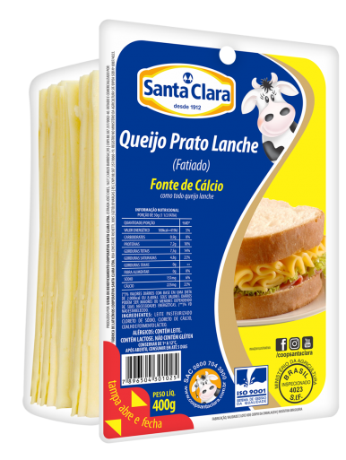 Queijo Prato Lanche Fatiado 400g