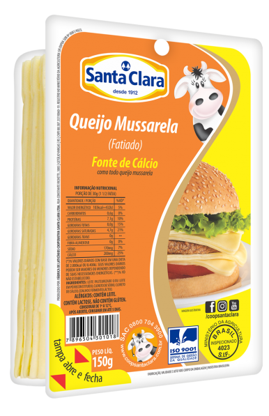Queijo Mussarela Fatiado 150g