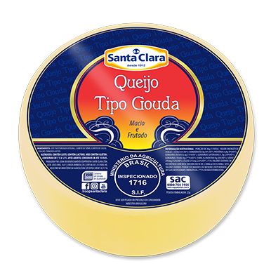 Queijo tipo Gouda forma