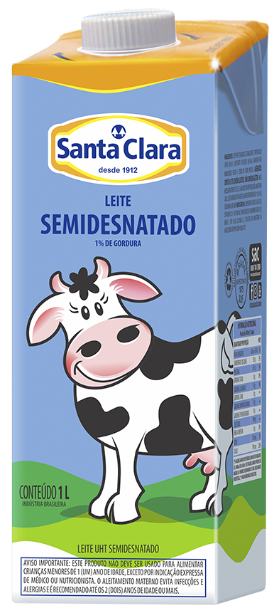 Leite Longa Vida Semidesnatado com tampa