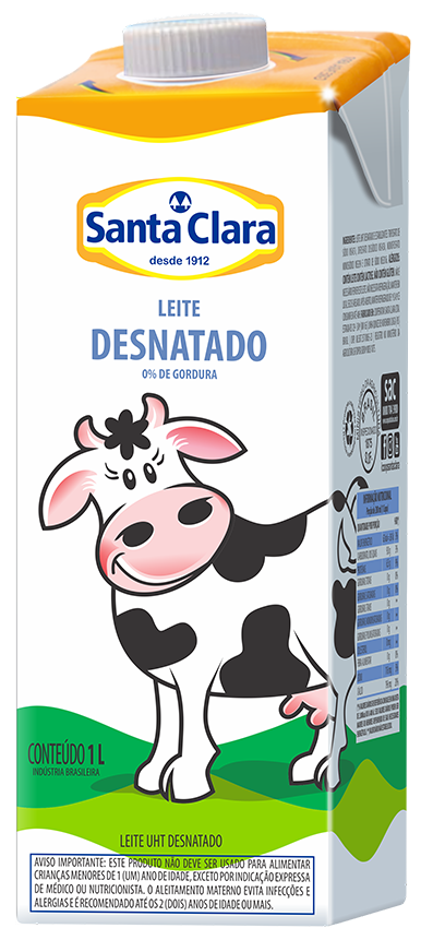 Leite Longa Vida Desnatado com tampa