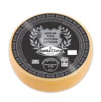 Queijo tipo Vaccino Romano sem pigmento (meia forma) Cooperativa Santa Clara