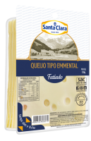 Queijo tipo Emmental Fatiado 120g Cooperativa Santa Clara