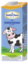 Leite Longa Vida Semidesnatado com tampa Cooperativa Santa Clara