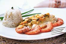 Pescada com Camarão
