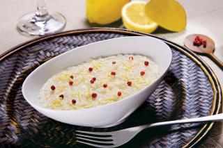 Risoto de Limão Siciliano com Pimenta Rosa