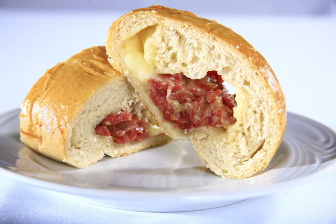Baguete de Calabresa com Mussarela