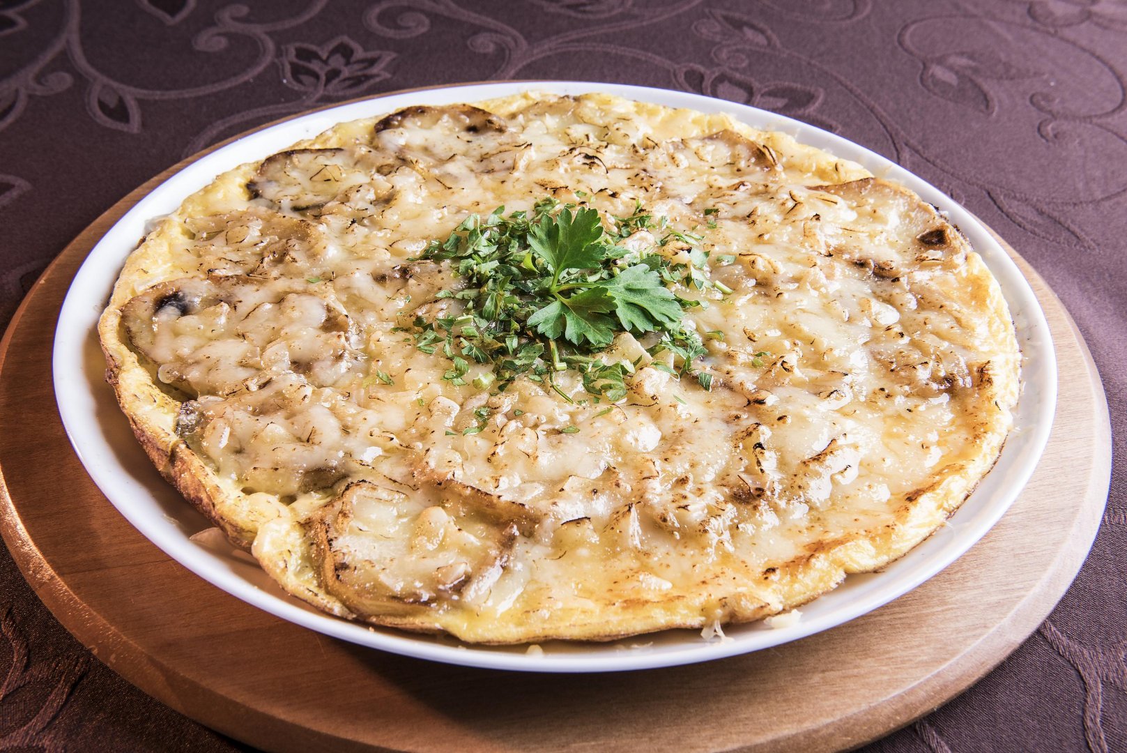 Tortilla de Batata com Queijo Estepe
