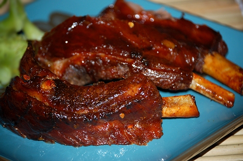 Costelinha suína com barbecue