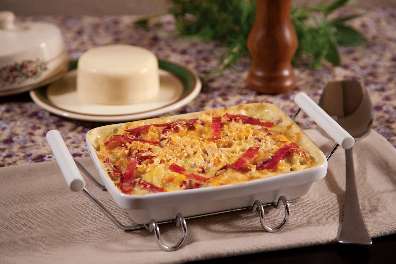 Batata ao Forno com Salame Italiano